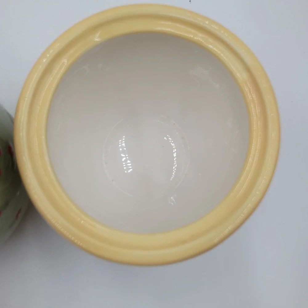 Mary Engelbreit Enesco Cherries Canister Set of 3 VTG 1998 Kitchen Jars 969036